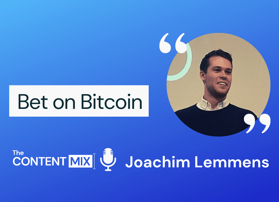 The Content Mix podcast interview with Joachim Lemmens on marketing for the betting industry and the use of Bitcoin