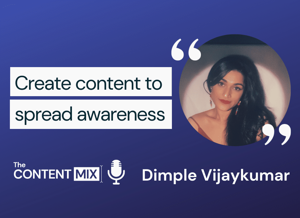 The Content Mix podcast interview with Dimple Vijaykumar, global social media manager, UNHCR, the UN Refugee Agency, on NGO social media marketing and communications