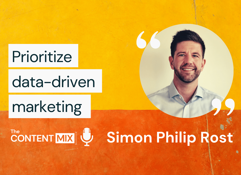 The Content Mix podcast interview with Simon Philip Rost, marketing director for EMEA at GE Healthcare on effective data-driven marketing strategies