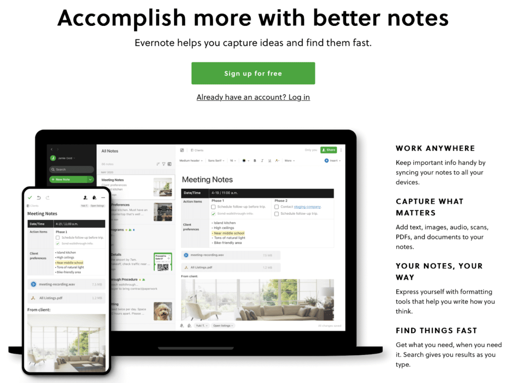 Evernote is one of the best productivity apps out there