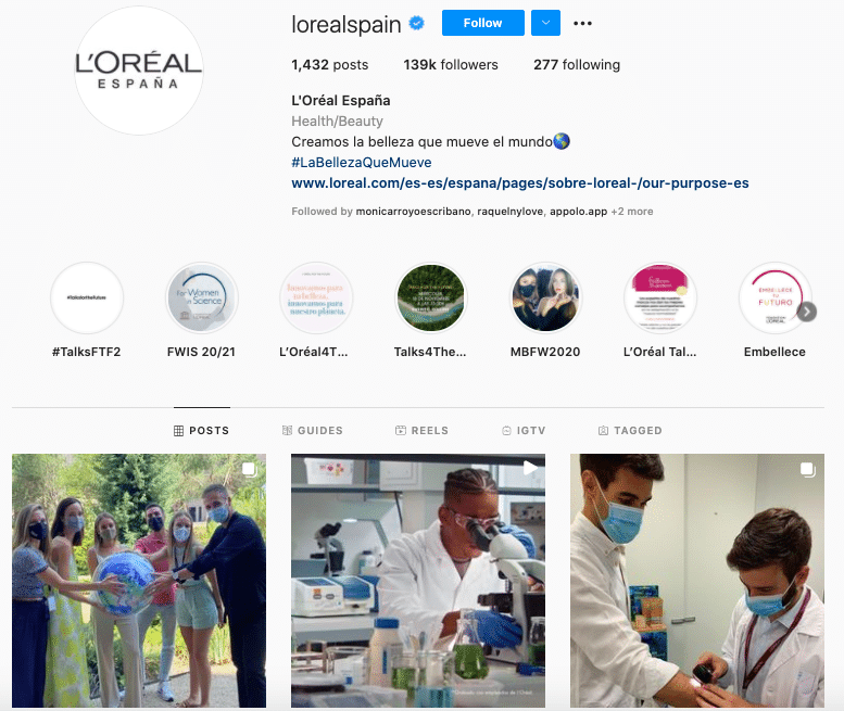 L'Oréal's Spain account as an example of localized multilingual marketing in Europe