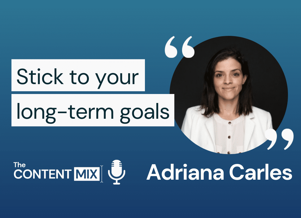 The Content Mix podcast interview with VeraContent's Kyler Canastra and Adriana Carles, content and social media at e-commerce company Visual Meta, on the importance of creating relevant content