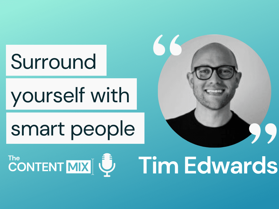 The Content Mix podcast interview with VeraContent's Kyler Canastra and Tim Edwards, CMO at QS Quacquarelli Symonds, on leading a global team of higher education marketing experts