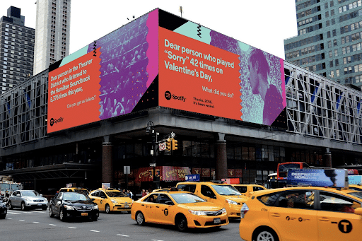 An international marketing campaign example from Spotify