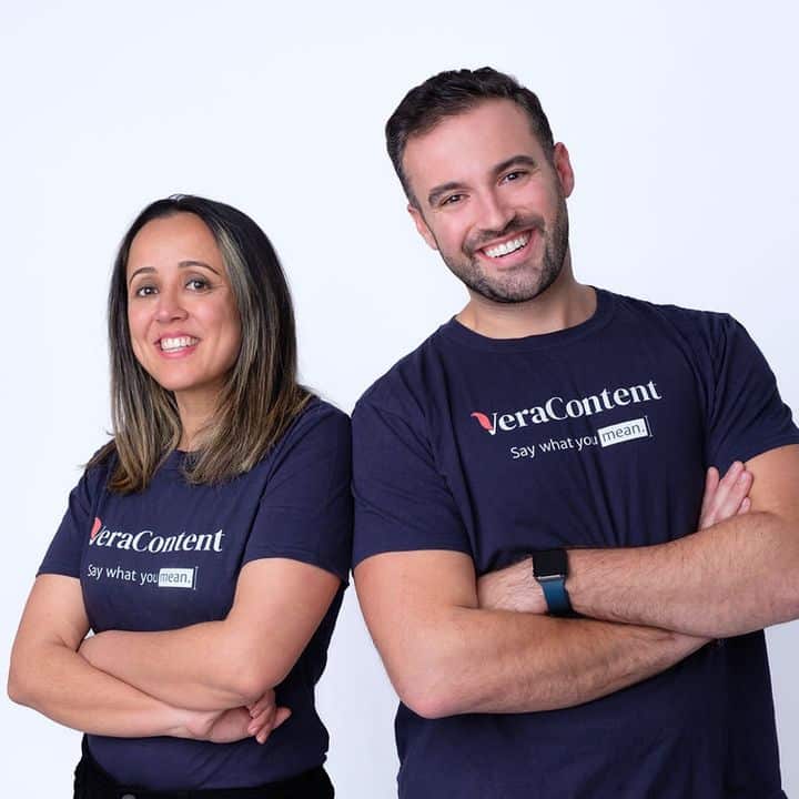 Shaheen Samavati and Kyler Canastra from VeraContent, experts in global content strategy