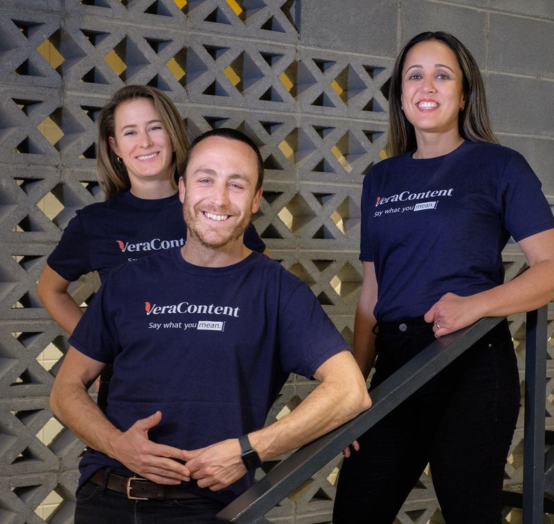 The three VeraContent founders based in Spain