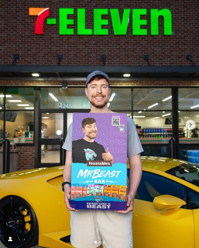 Global YouTube influencer, Mr Beast, even has his own merchandise sold in well-known supermarket chains