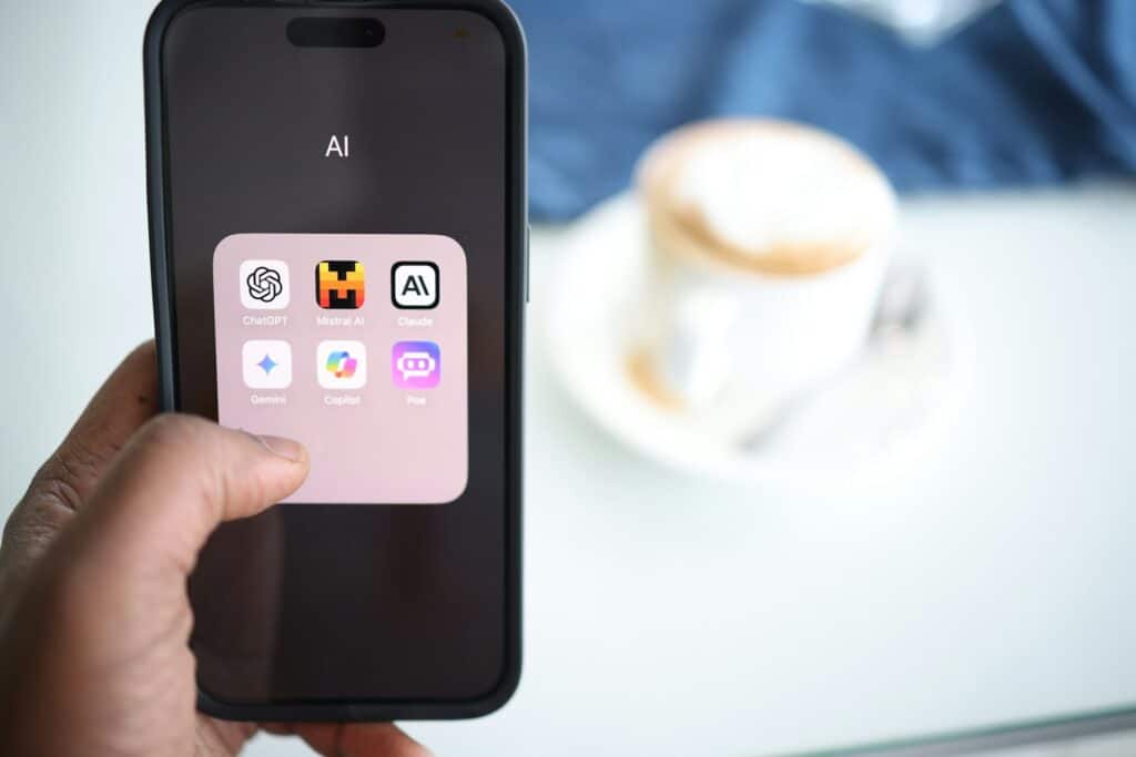 Icons of the best AI tools for content creation