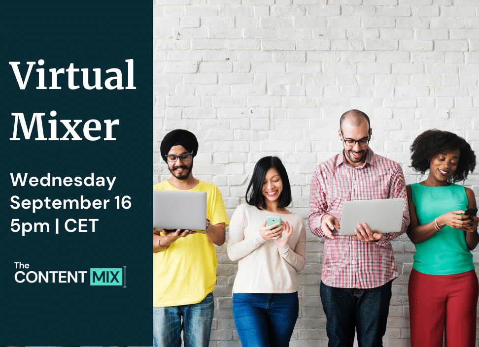 The Content Mix virtual speed networking event