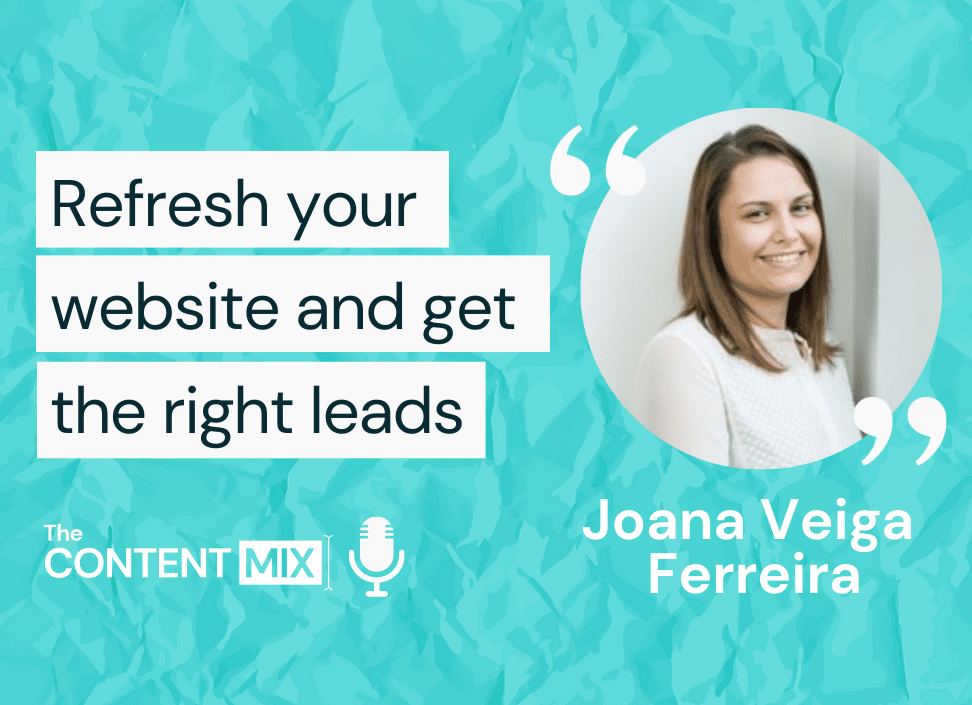 The Content Mix podcast interview with VeraContent's Shaheen Samavati and marketing consultant Joana Veiga Ferreira, on how to grow your online presence:
