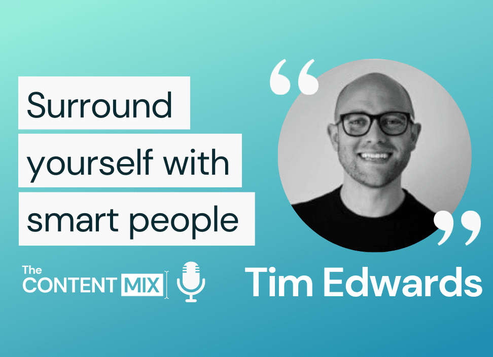 The Content Mix podcast interview with VeraContent's Kyler Canastra and Tim Edwards, CMO at QS Quacquarelli Symonds, on leading a global team of higher education marketing experts