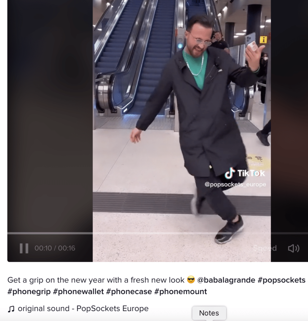Get a grip on the new year | Localized TikTok post for PopSockets by VeraContent