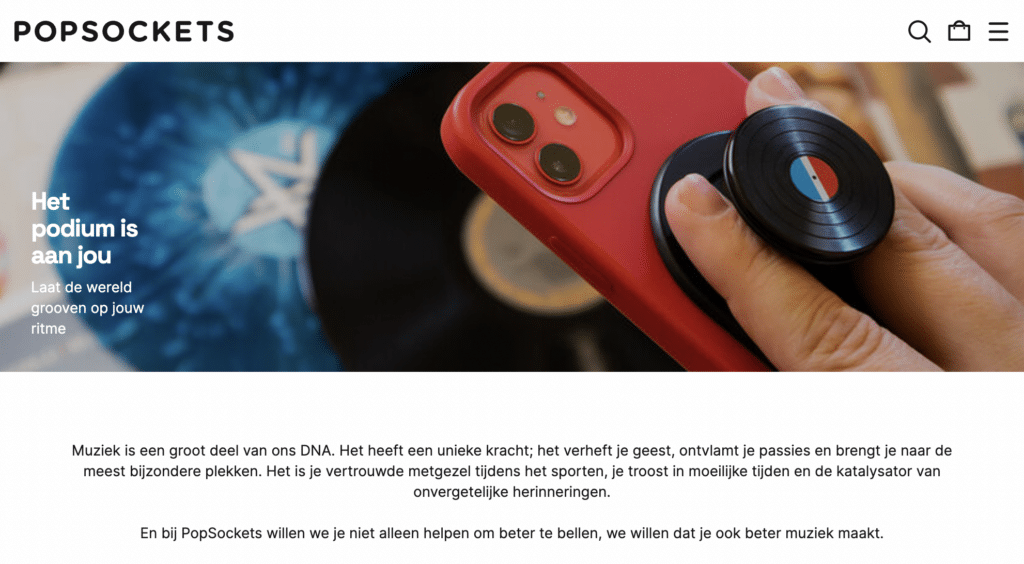 Localizing marketing campaigns into seven European languages | Popsockets by VeraContent
