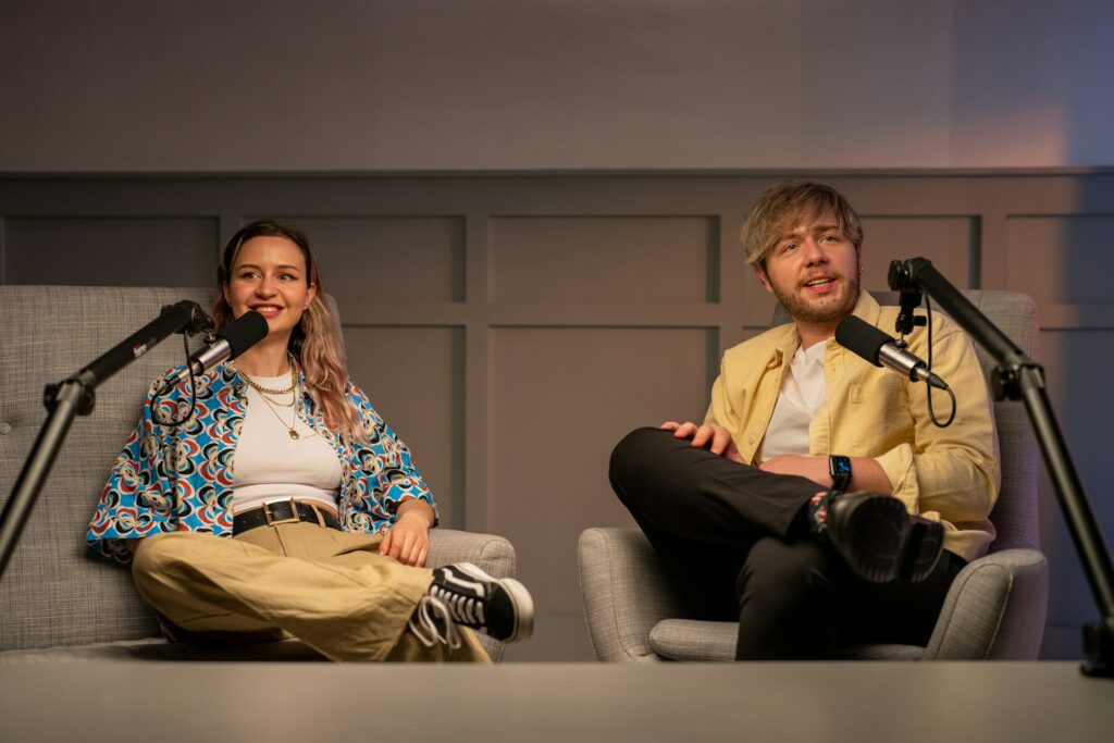content creators discussing UGC usage rights