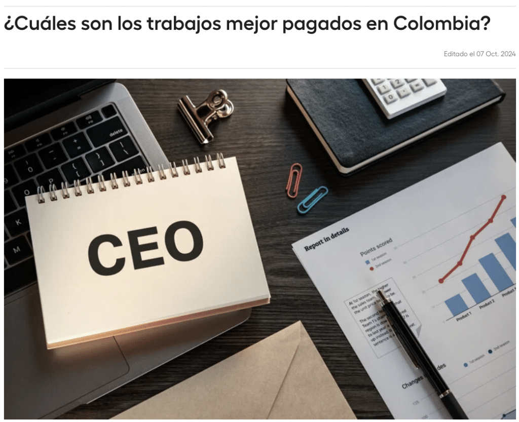 ¿Cuáles son los trabajos mejor pagados en Colombia? | Universidad Europea by VeraContent