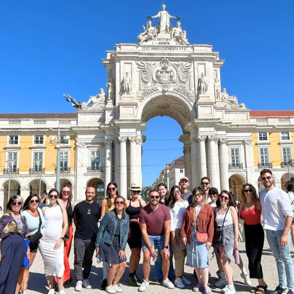 a photo of the VeraContent team in a retreat in Lisbon