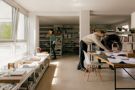 The office of a global social media agency in Europe