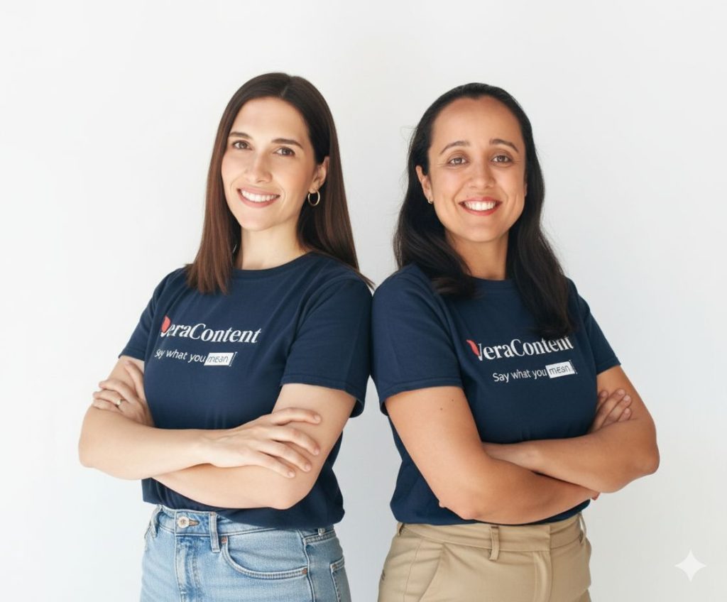 VeraContent Book a Call Photo featuring Shaheen Samavati and Joana Sanchez