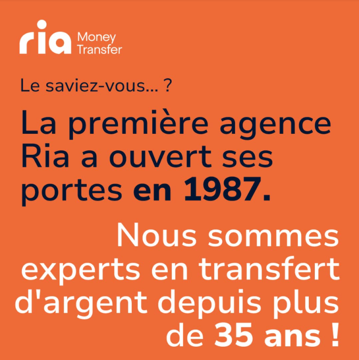 Ria Money Transfer French social media graphic