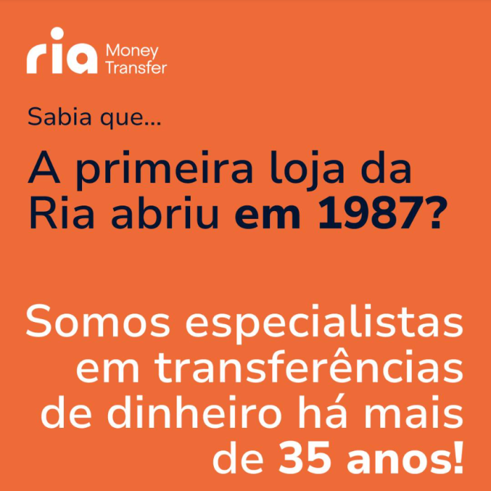 Ria Money Transfer Portuguese social media graphic