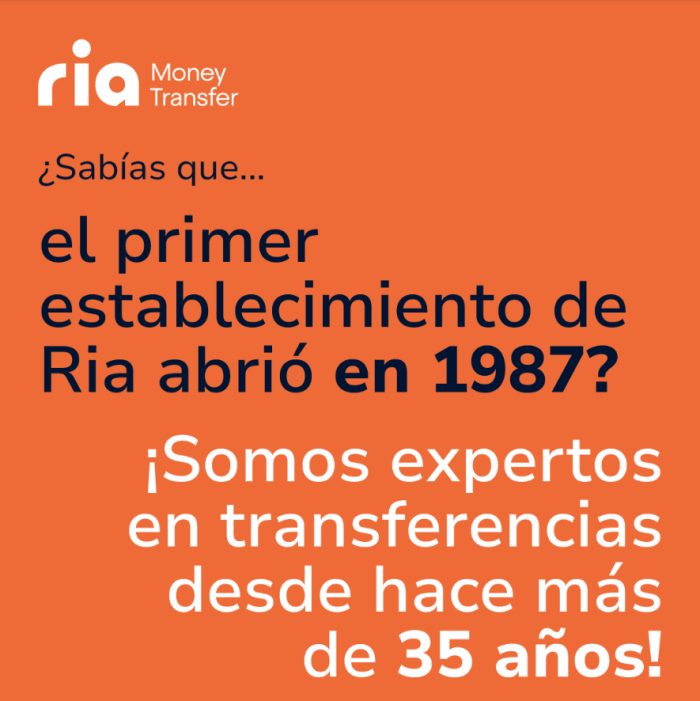 Ria Money Transfer Spanish social media graphic