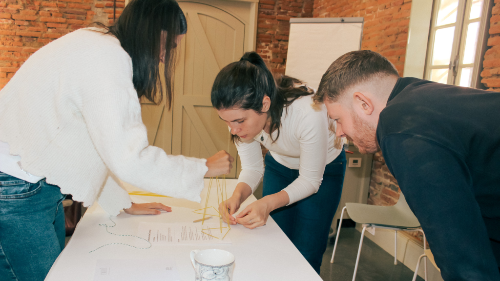 VeraContent team members working together
